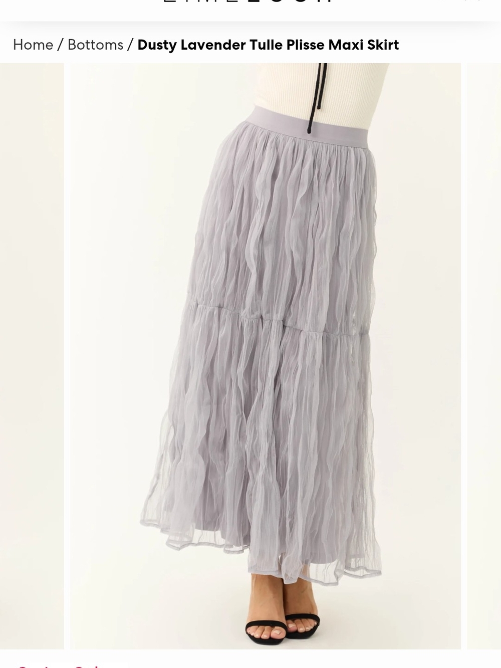 Dusty Lavender Tulle Maxi Skirt
